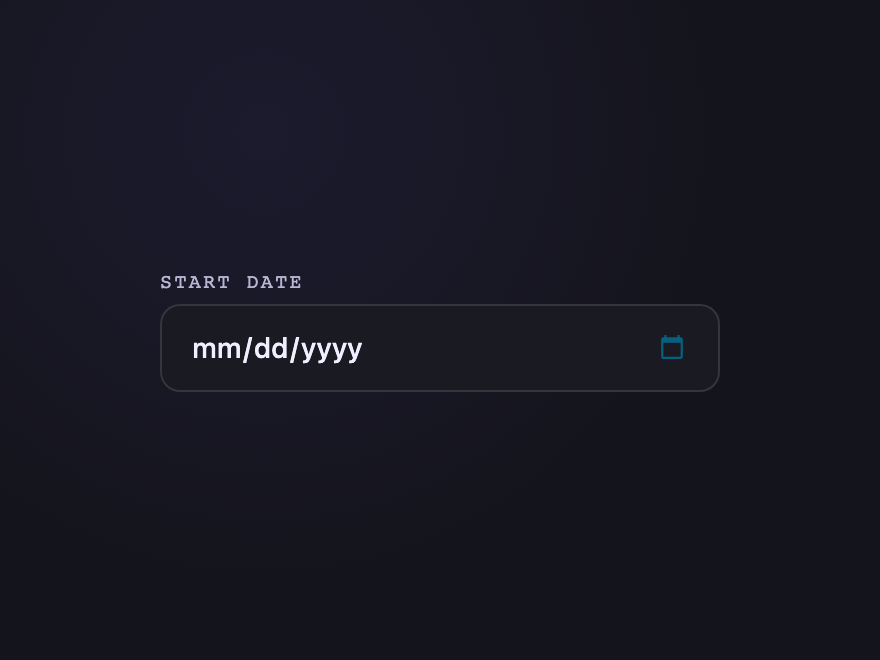 Date Picker Native — preview
