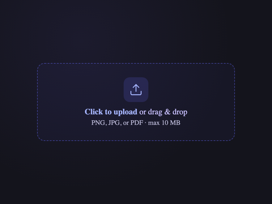 File Drop Zone — preview