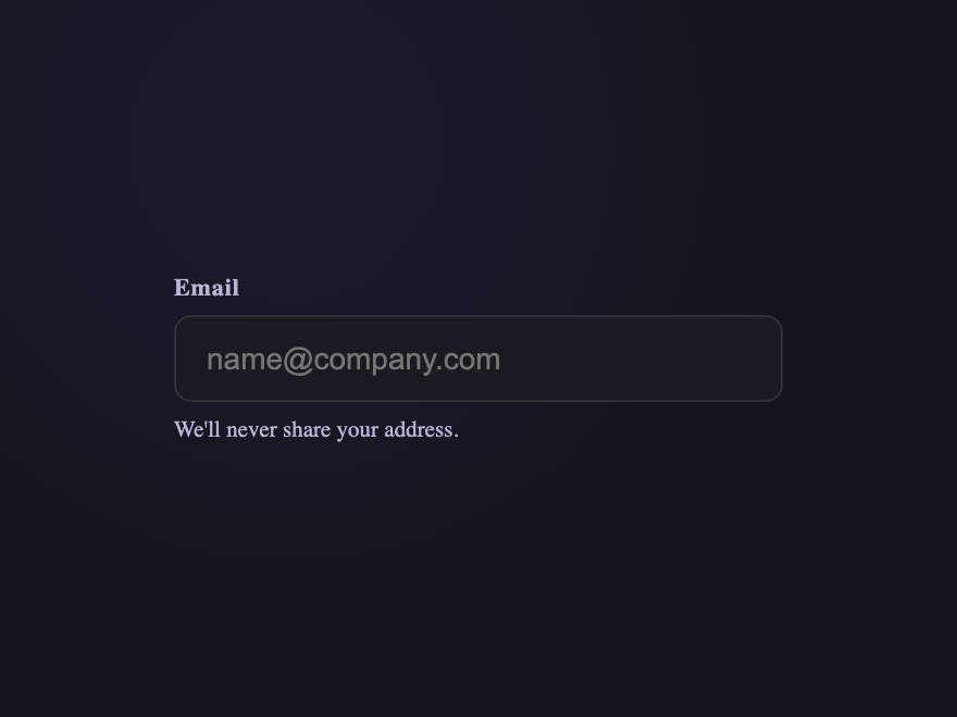 Inline Validation — preview