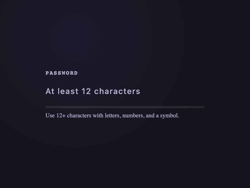 Password Strength — preview