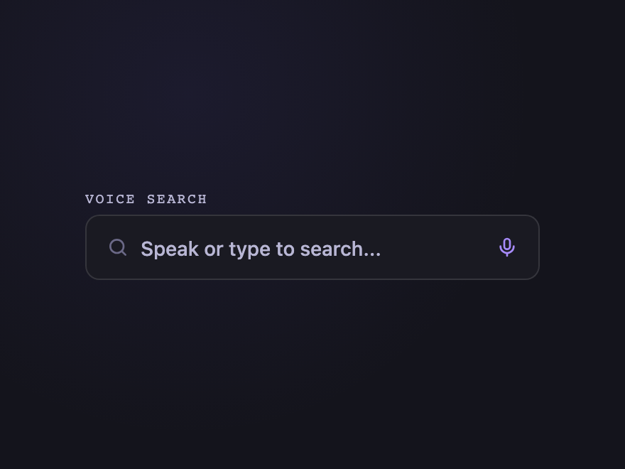 Search with Voice — preview