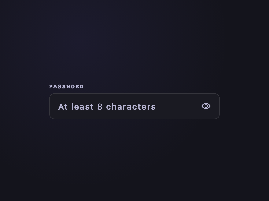 Toggle Password — preview