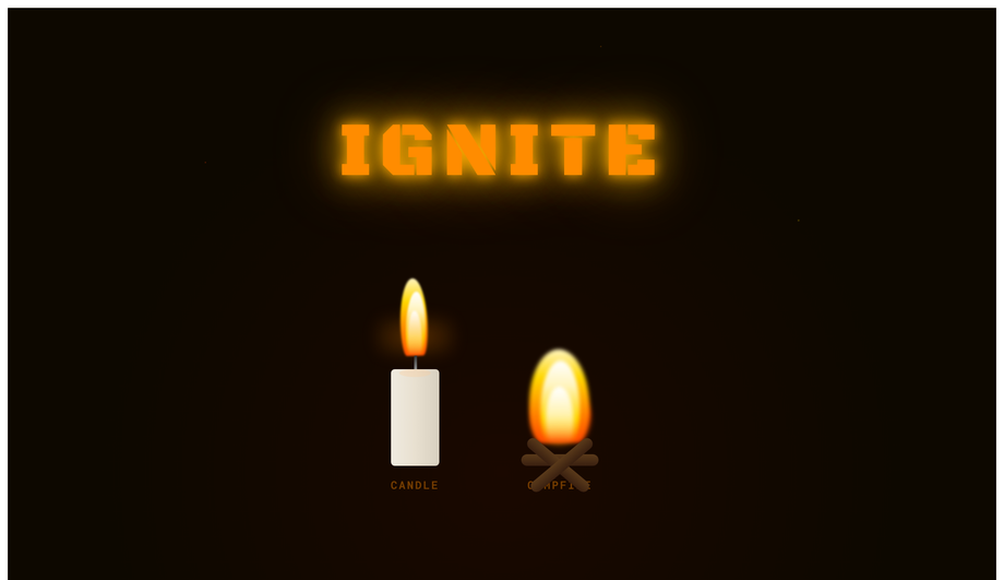 CSS Fire Animation Pure CSS — preview