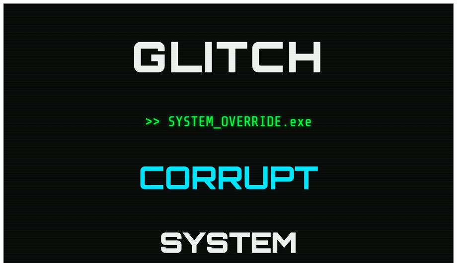 CSS Glitch Text Animation Effect — preview