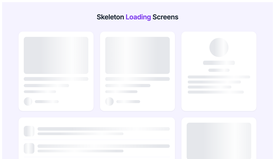 CSS Skeleton Loading Animation — preview