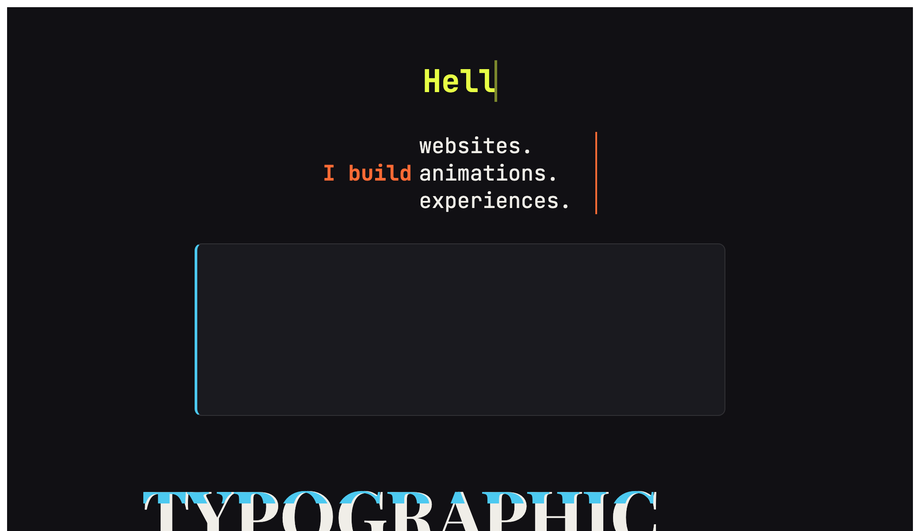 CSS Typing Typewriter Text Effect — preview