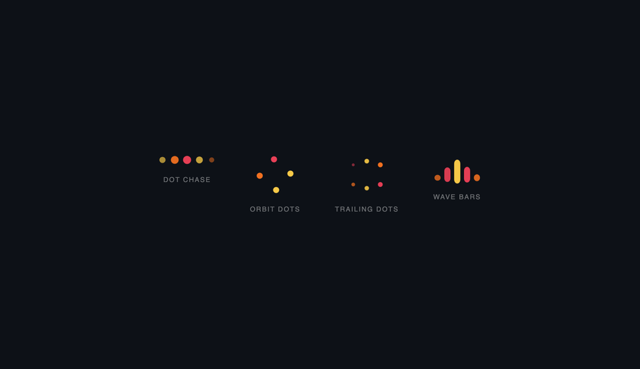 CSS Dot Chase Loader — preview
