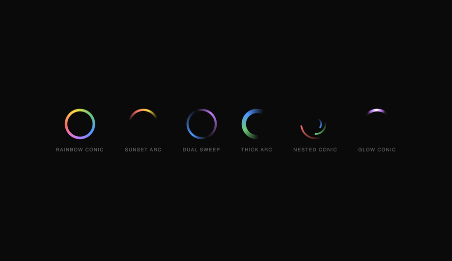 CSS Gradient Conic Spinner — preview