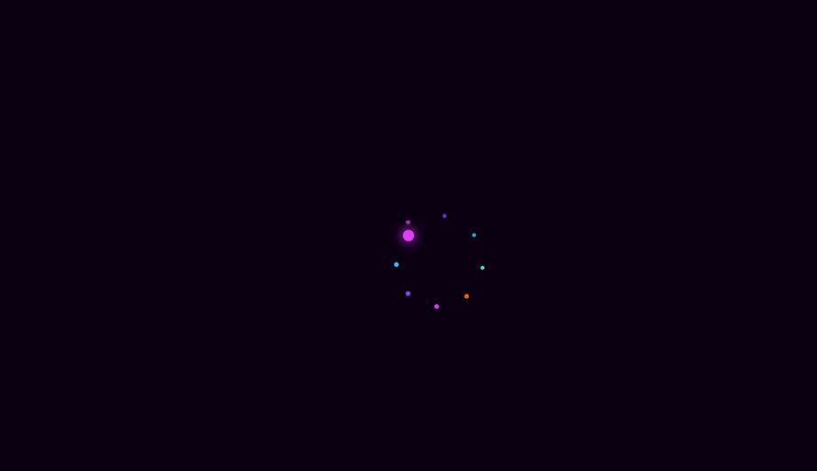 CSS Particle Burst Loader — preview