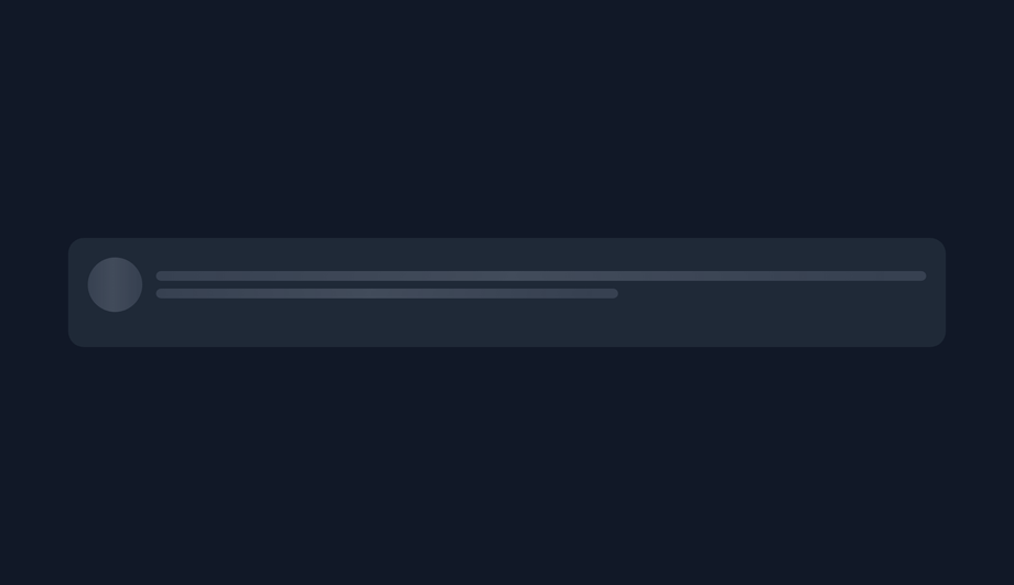 CSS Skeleton Screen Loader — preview