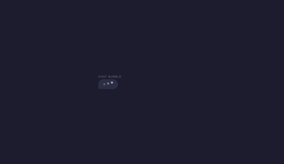 CSS Typing Dots Loader — preview
