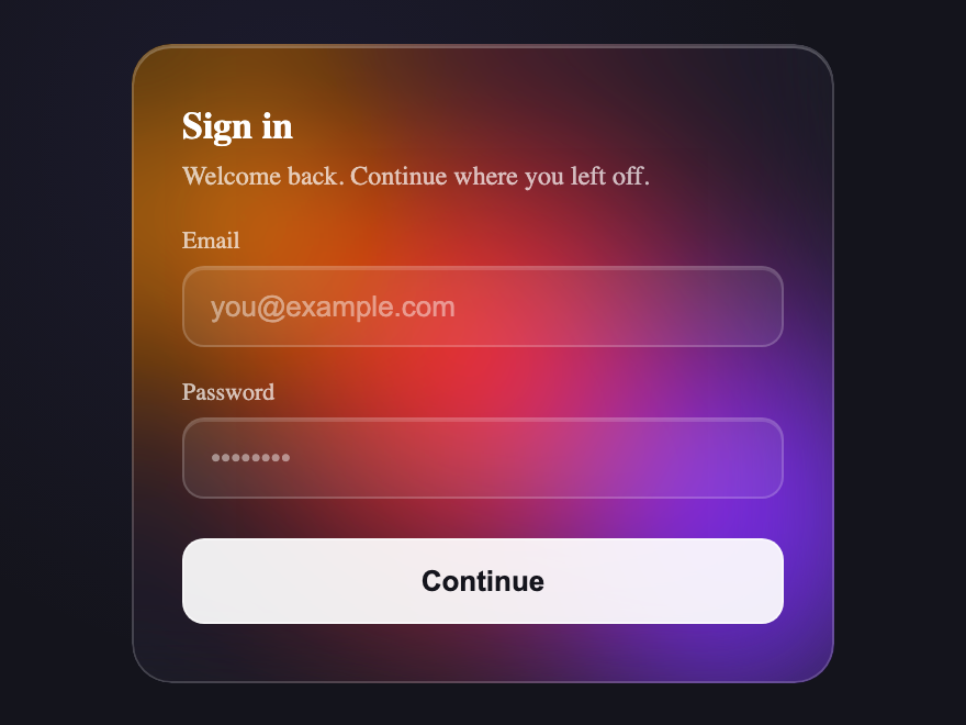 Glass Frosted — preview