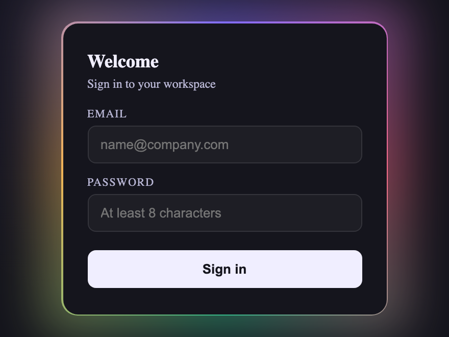 Gradient Border — preview