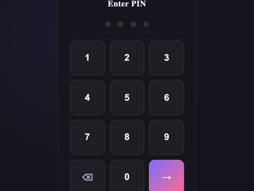 Pin Pad — preview