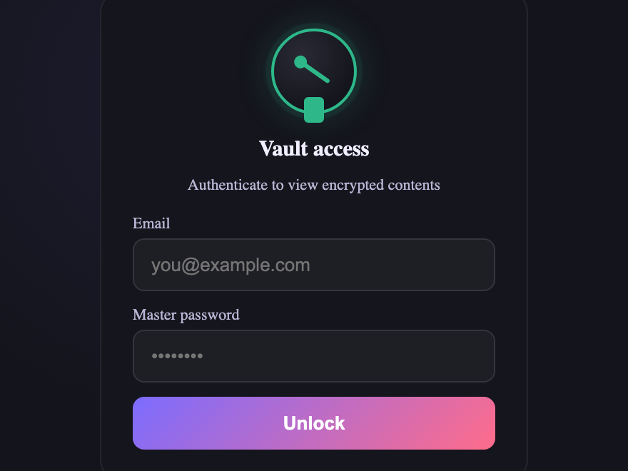 Vault Lock — preview