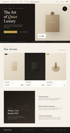 Maison Elara Storefront — preview