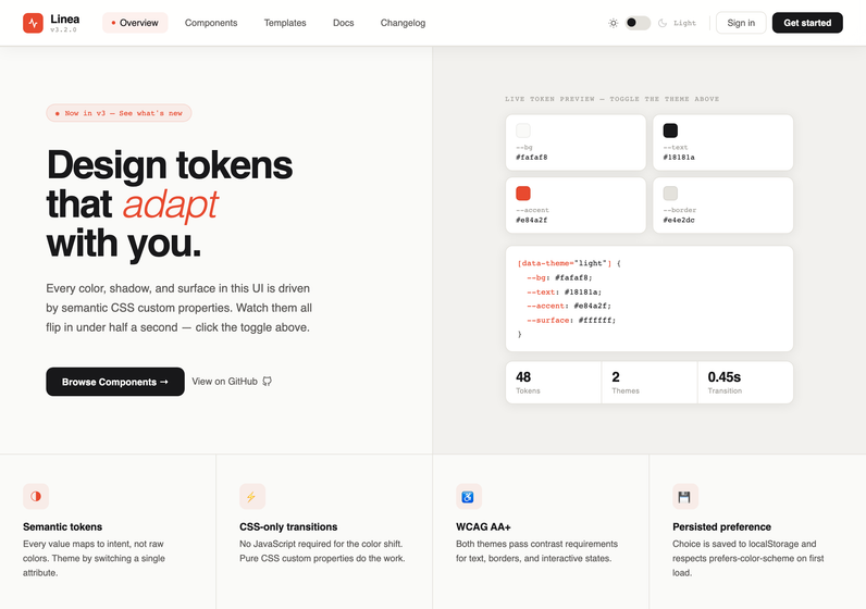 CSS Navbar with Dark Mode Toggle — preview
