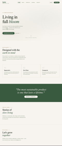 Sticky CSS Navbar on Scroll — preview
