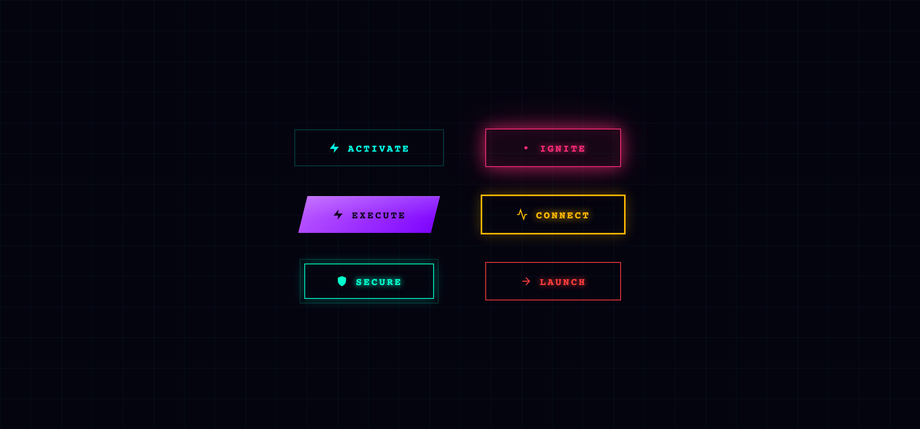 Neon Buttons — preview