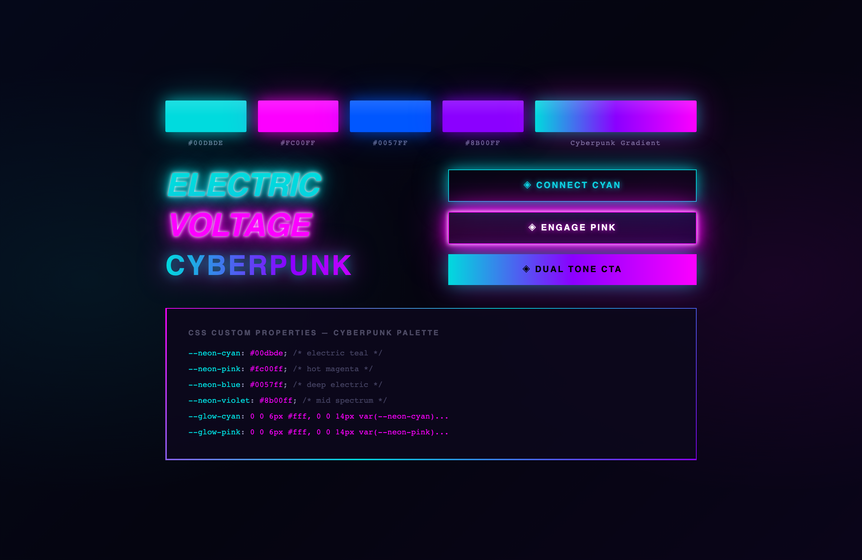 Neon Cyberpunk Palette — preview