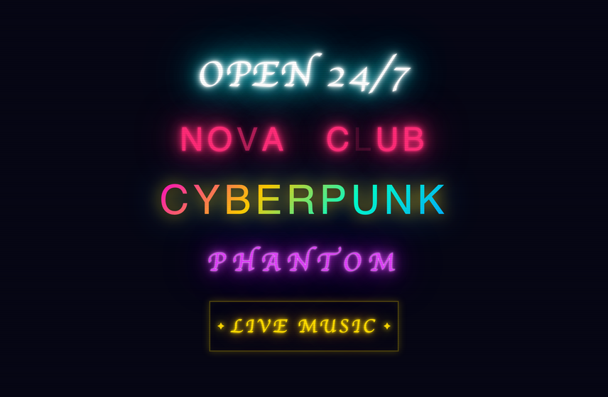 Neon Typography — preview