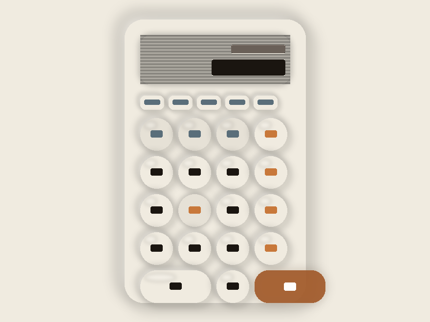 Soft UI Calculator — preview