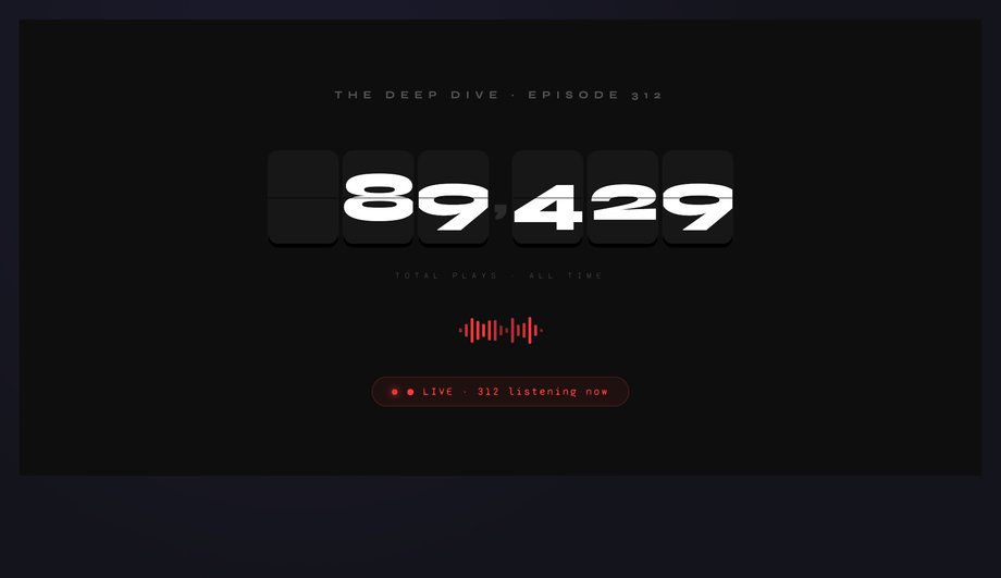 Podcast Flip Counter — preview