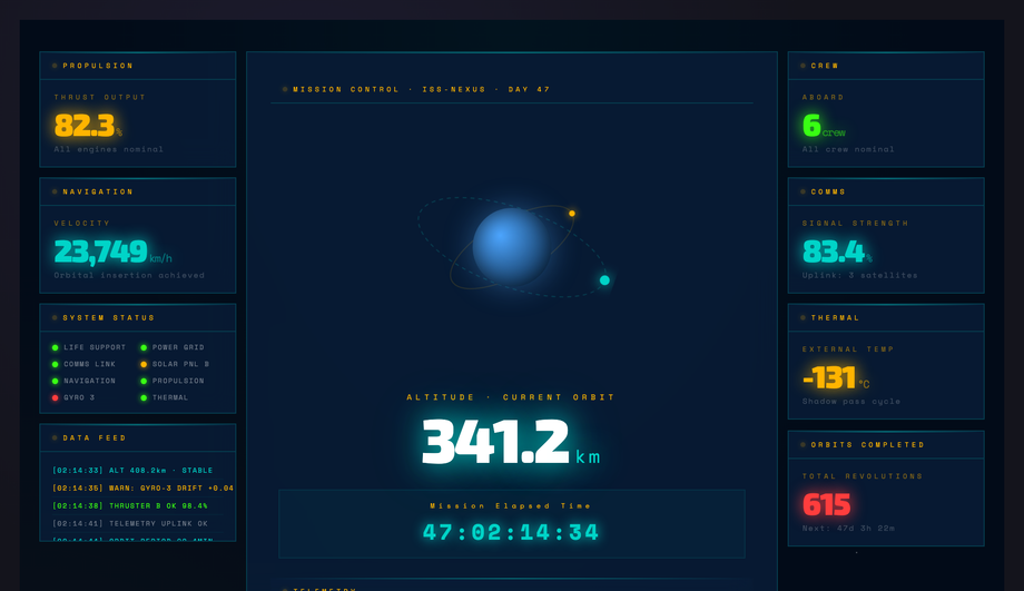 Space Mission Control — preview