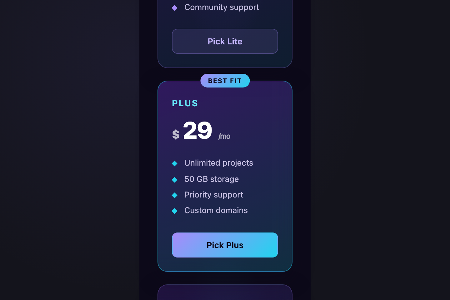 3D Tilt Cards — preview