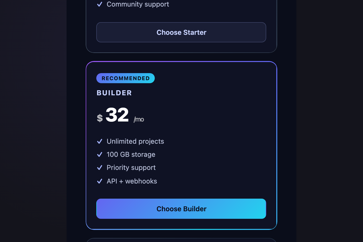 Animated Border Cards — preview