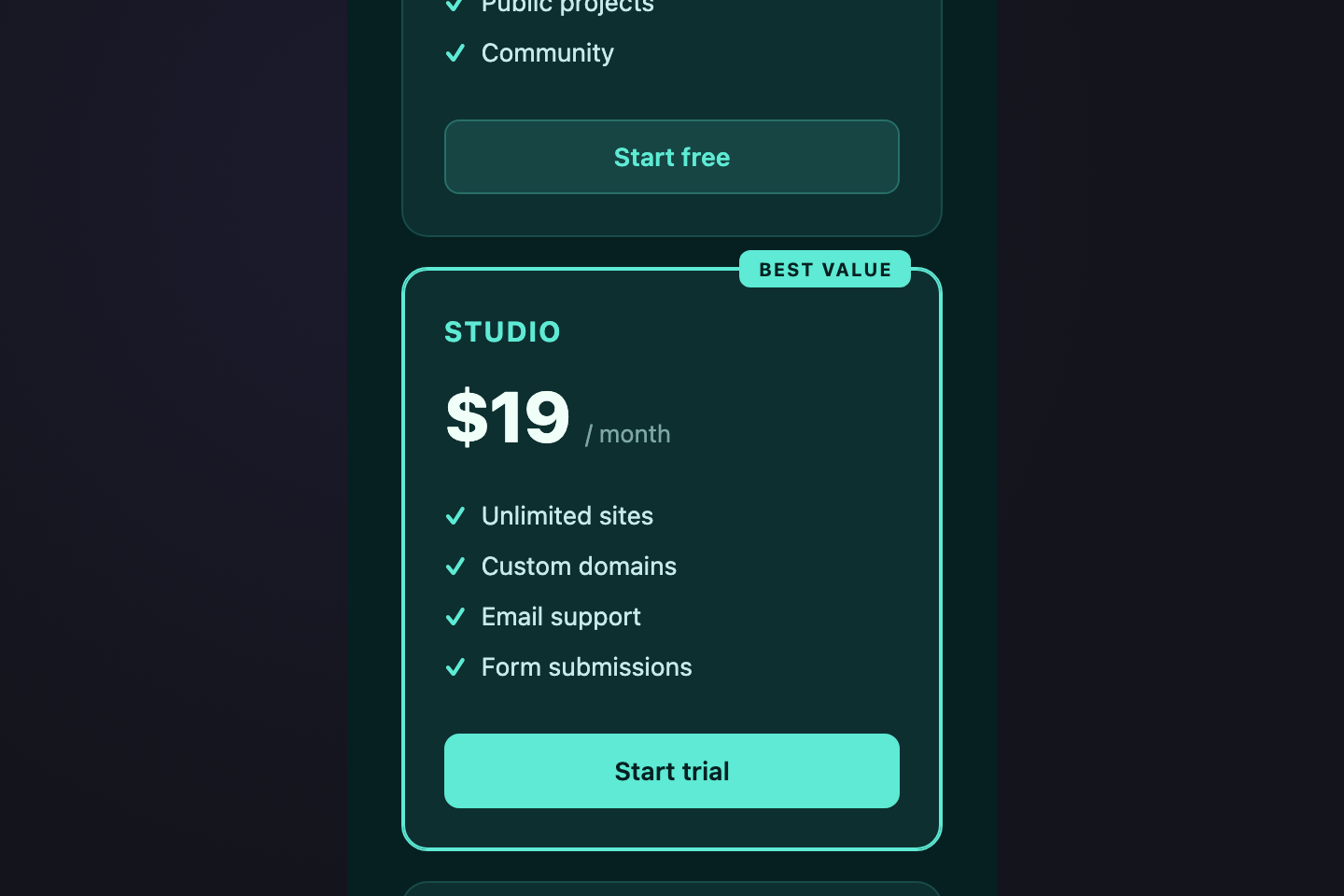 Monthly Yearly Toggle — preview