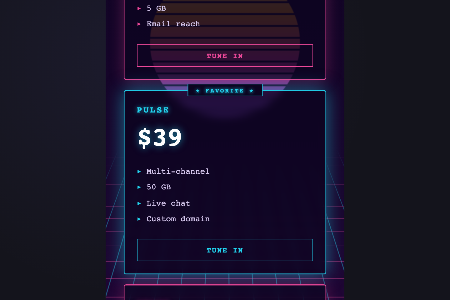 Synthwave Neon — preview