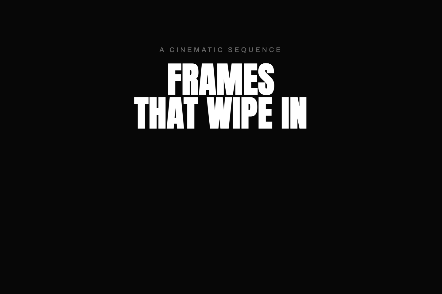 Cinematic Image Wipe — preview