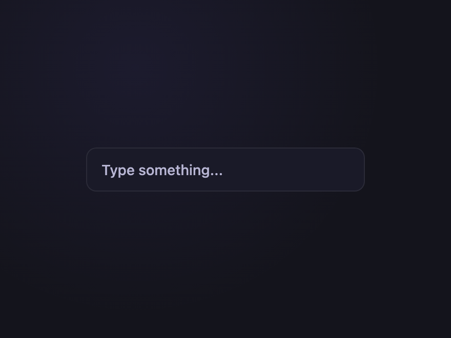 Clear-on-Type — preview
