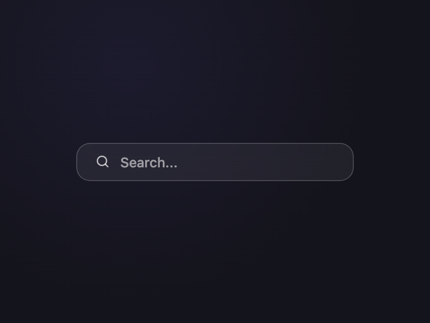 Glass Search — preview