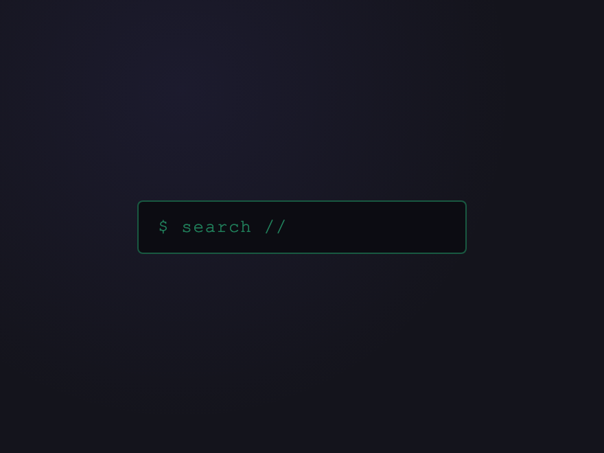 Glitch Search — preview