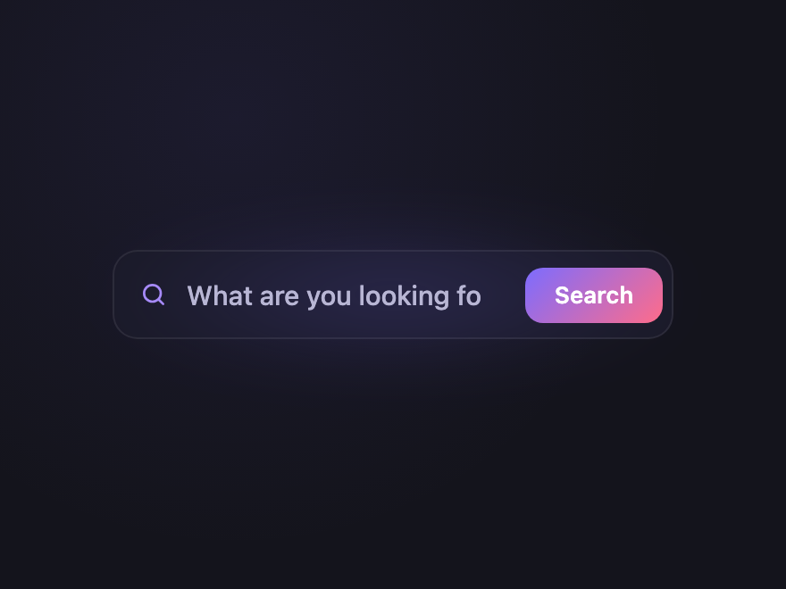 Hero Search — preview