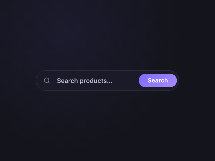 Pill with Submit — preview