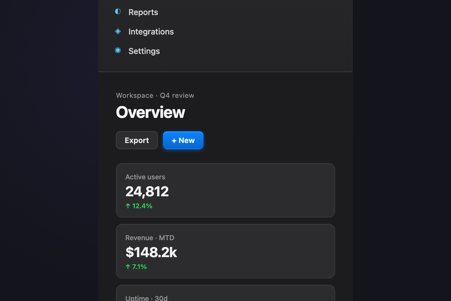 Fixed Sidebar — preview