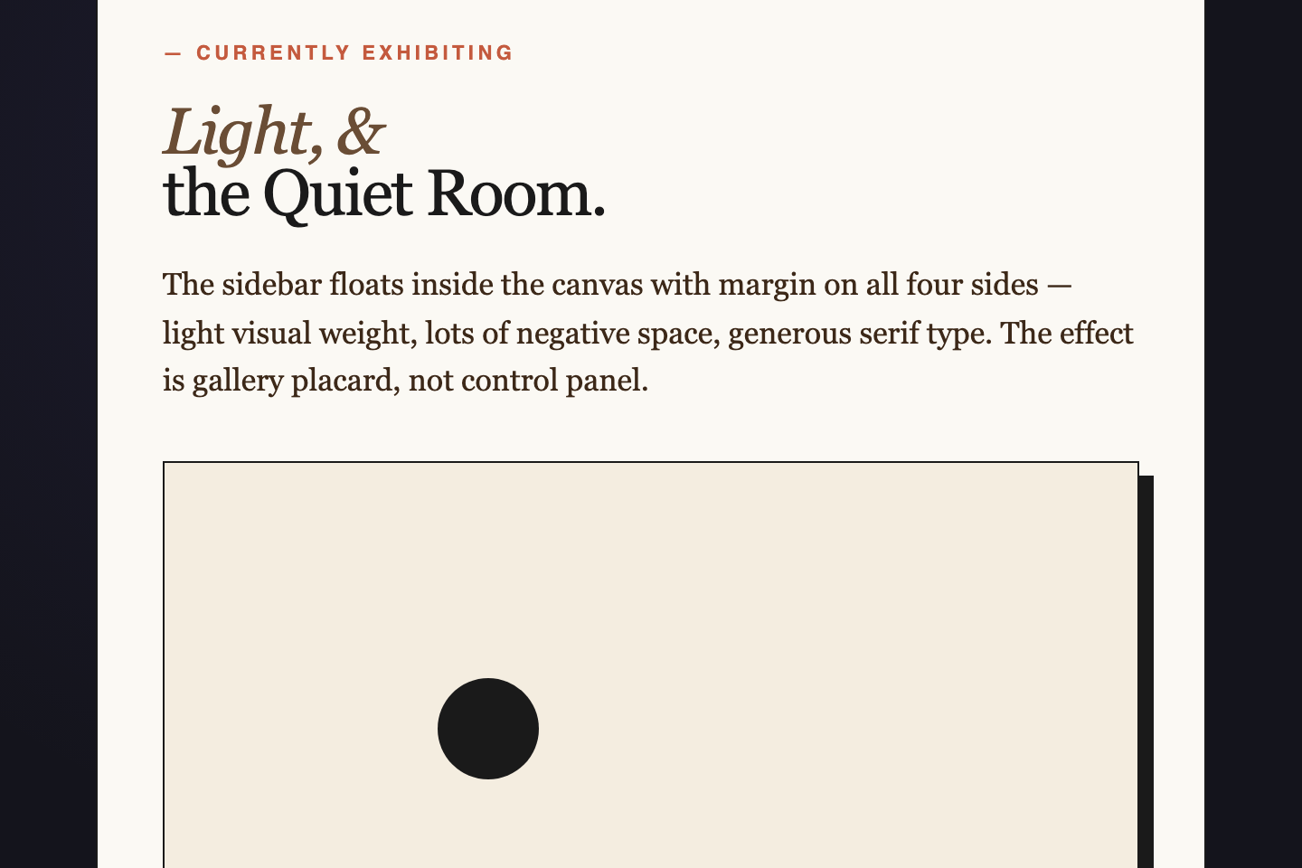 Floating Sidebar — preview