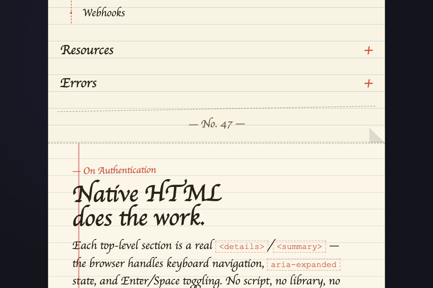 Nested Expandable Nav — preview