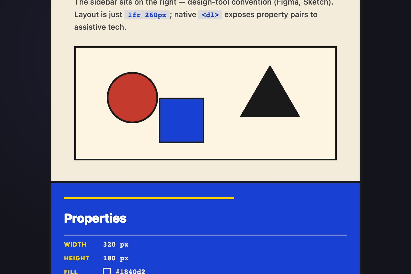 Right-aligned Sidebar — preview