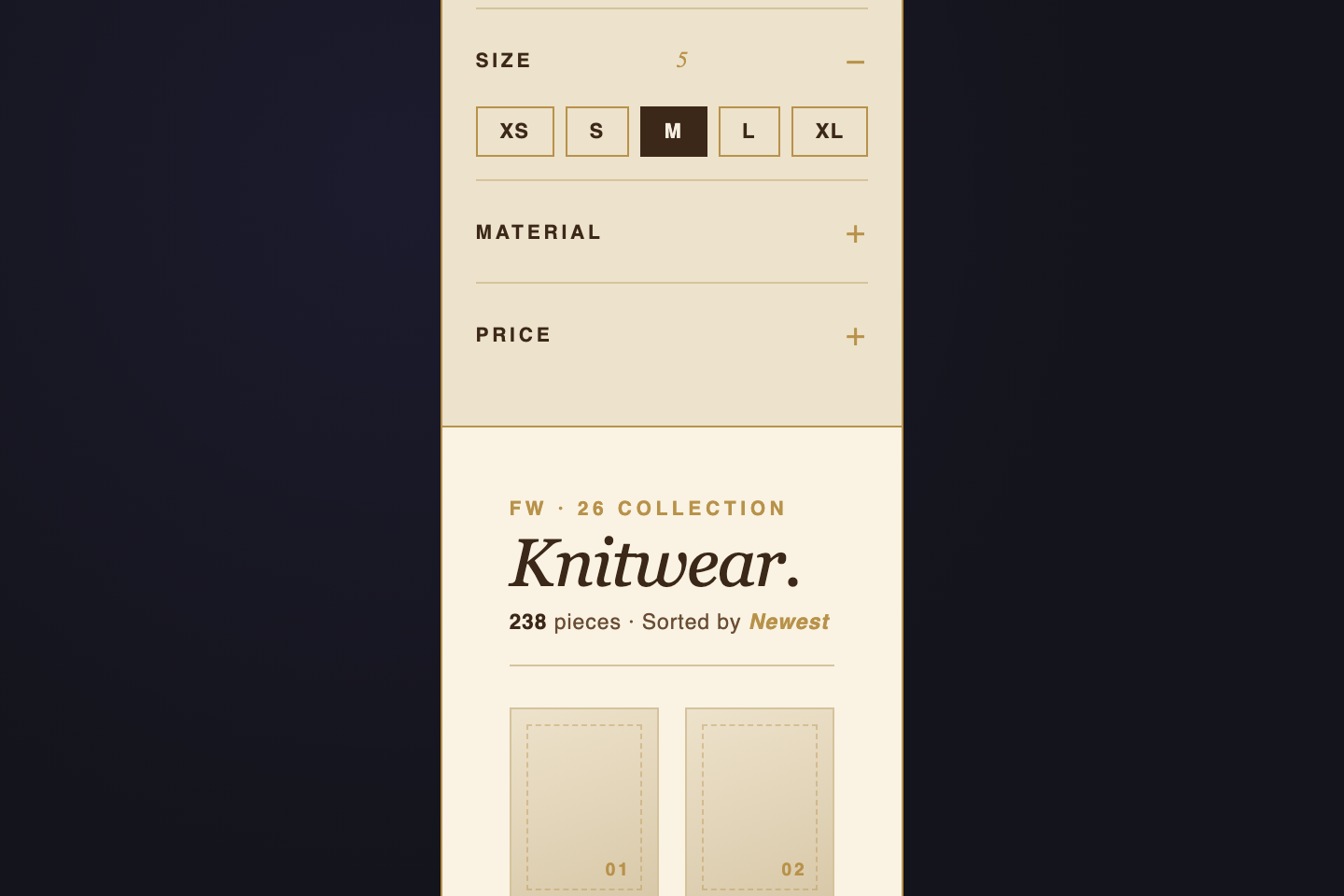 Sticky Filter Sidebar — preview
