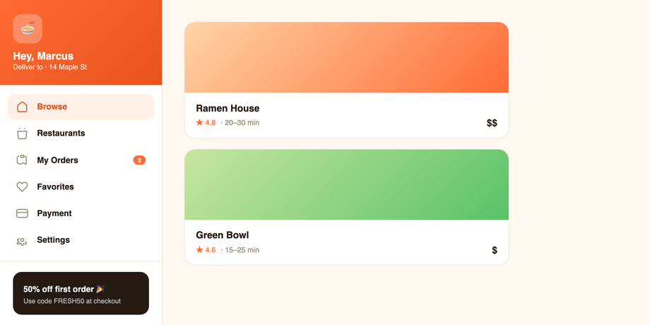 Responsive Off-Canvas Mobile Sidebar Navigation Overlay — preview