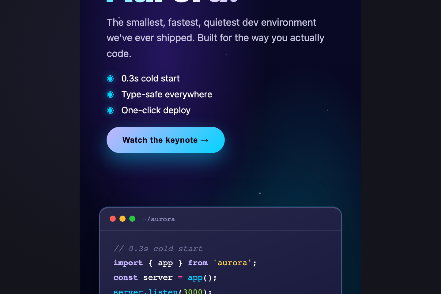 3D Perspective Keynote — preview
