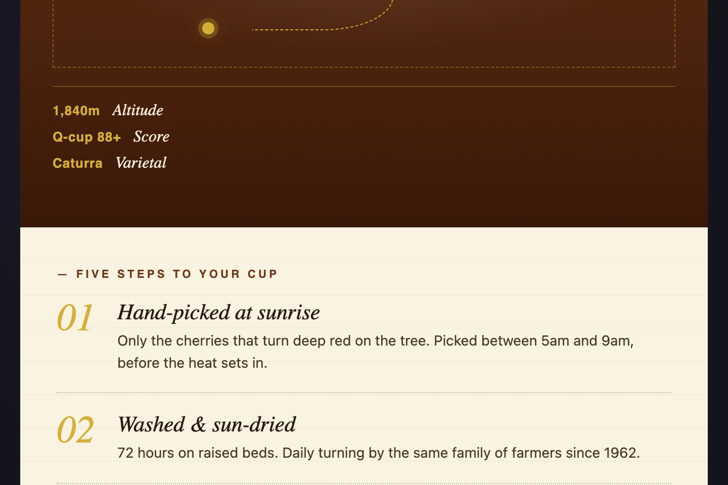 Coffee Origin Story — preview