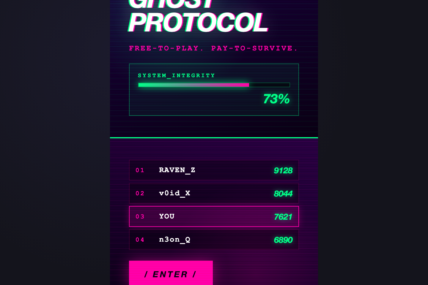 Glitch Arcade — preview