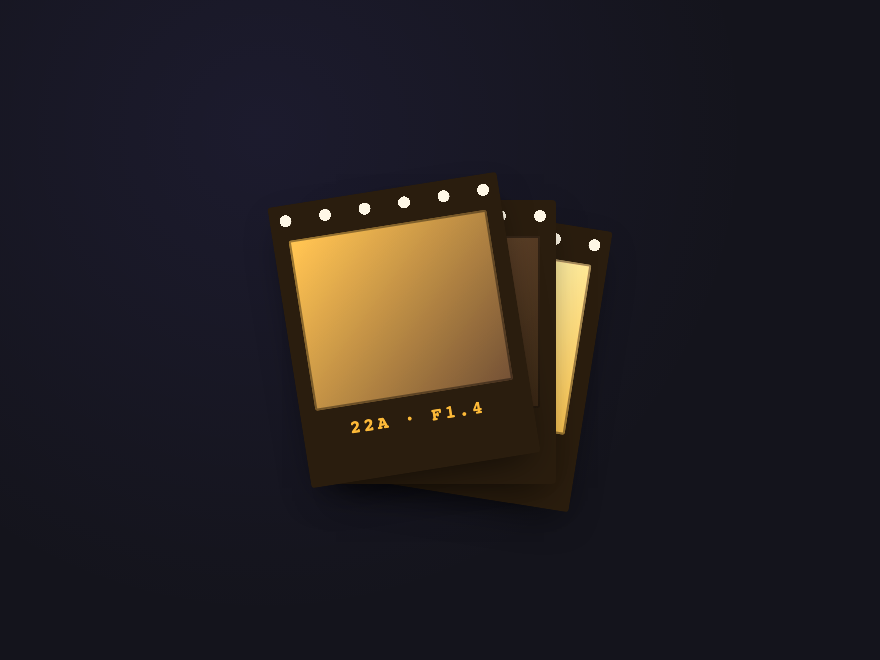 Tilted Polaroids — preview