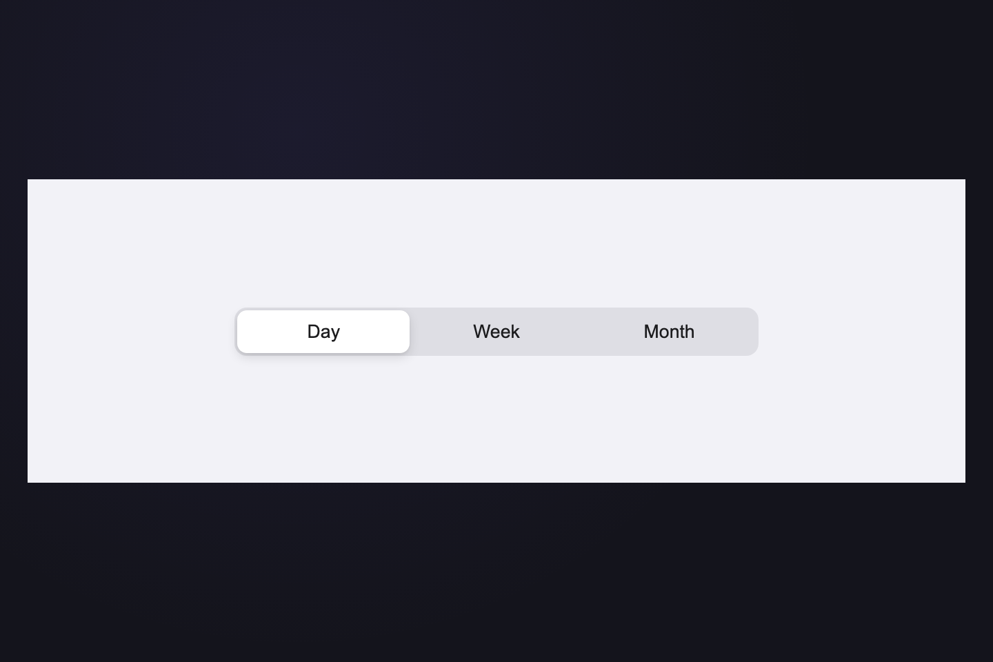 iOS Segmented — preview