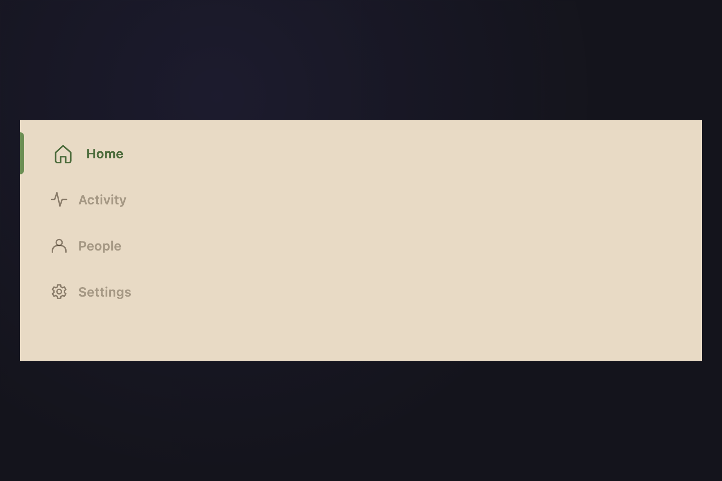 Sidebar Nav — preview